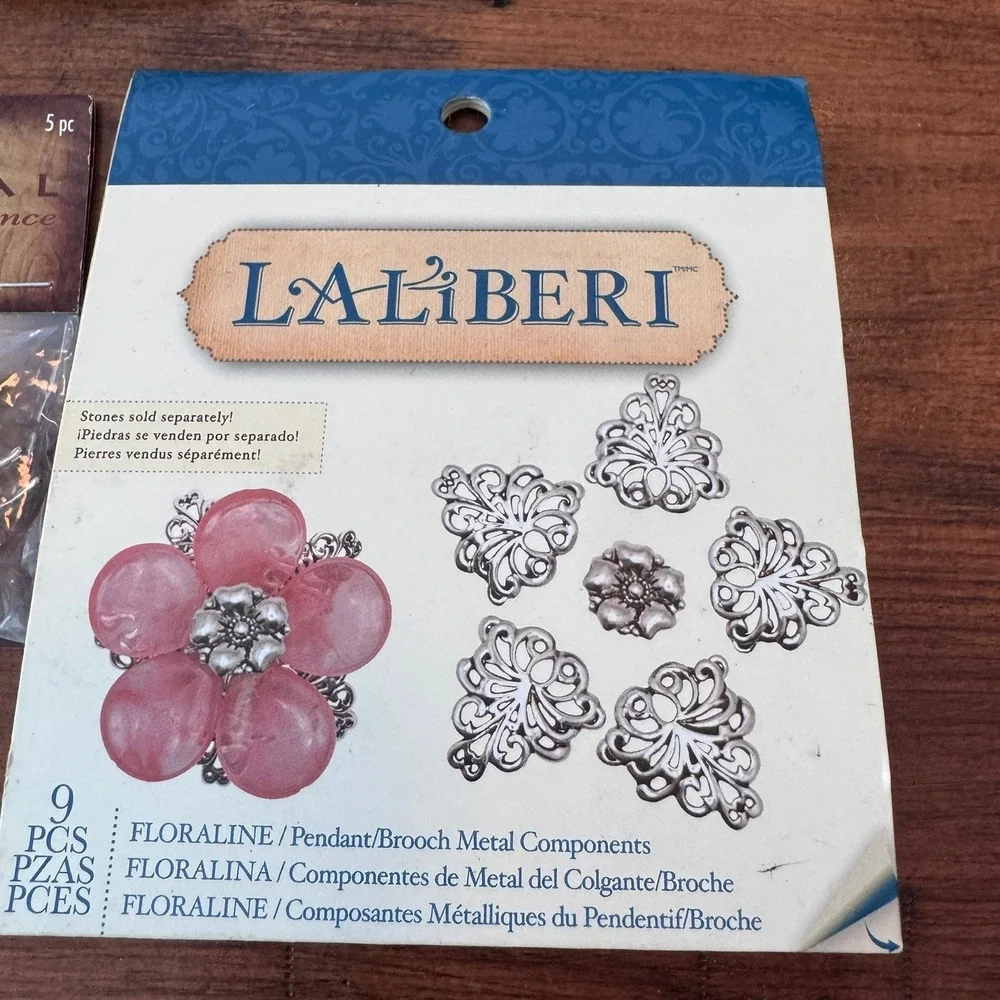 Jewelry Making Supply Lot Swarovski Miyuki Silvestri Laliberi Beads Pendants 8pc